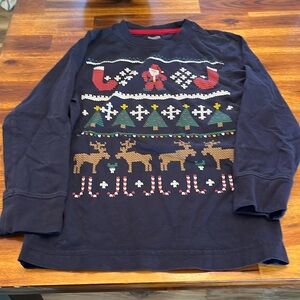 Gymboree holiday boys long sleeve shirt, size 6